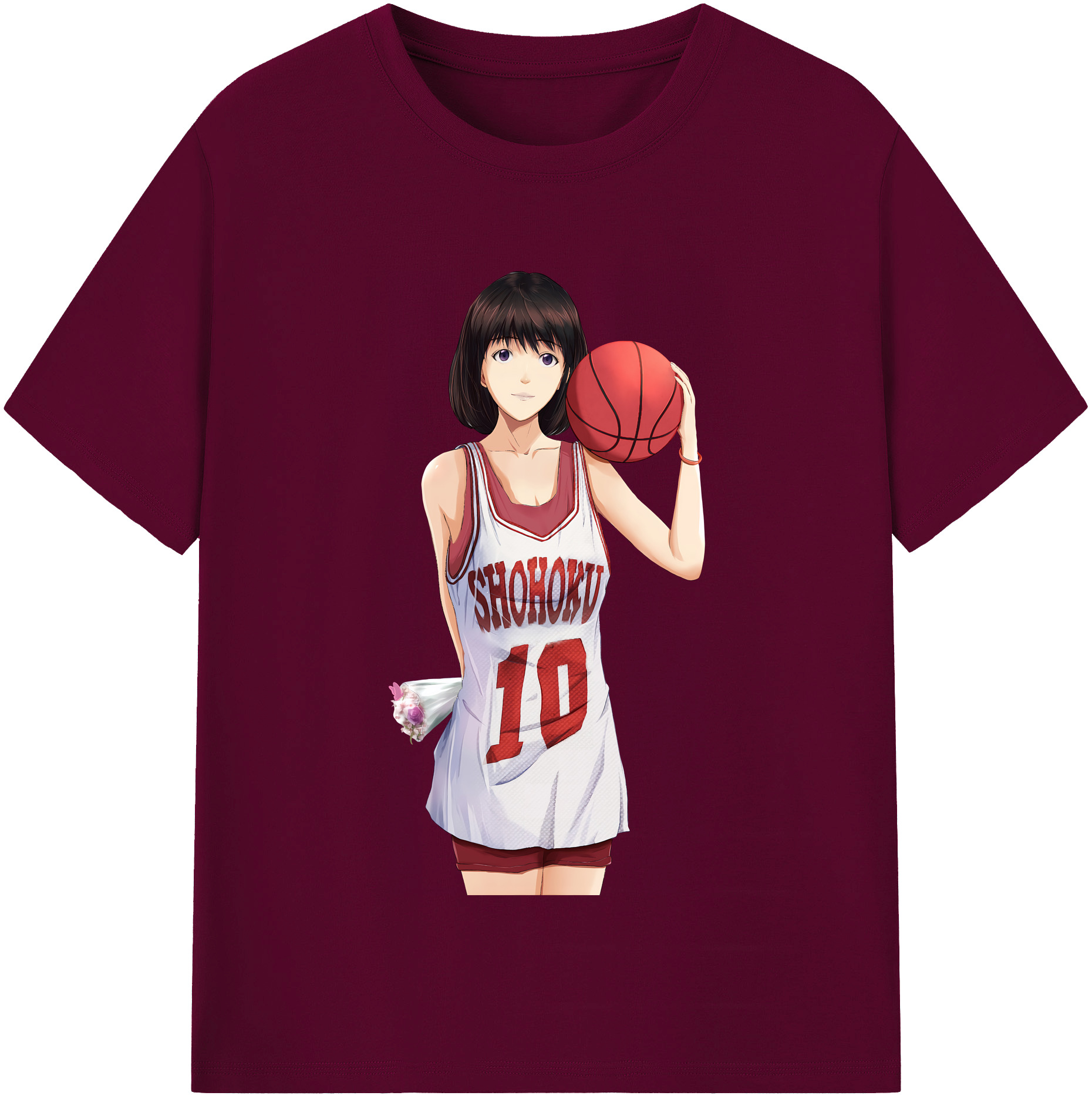 （画像用） SLAM DUNK／スラムダンク レディースカジュアルプリントTシャツ（綿100％）